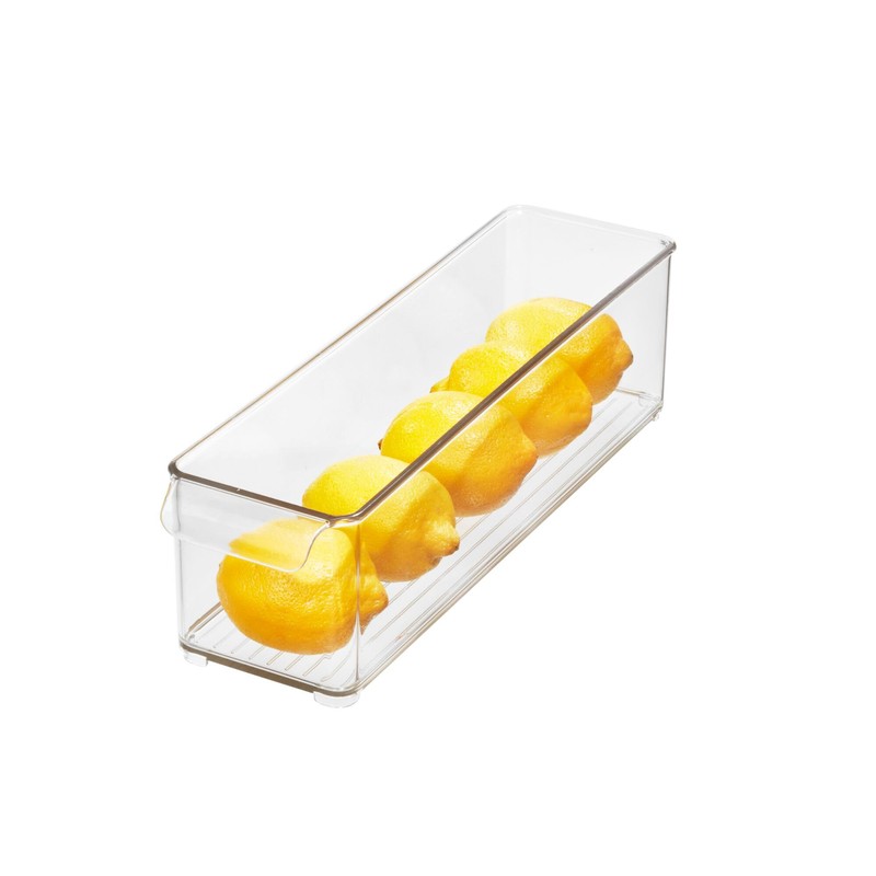iDesign Stackable Fridge Storage Bin with Handle - Fridge and