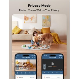 WOPET Automatic Cat Feeder with Camera, 6L Automatic Dog Feeder with HD Video and Night Vision, 5G/2.4G WiFi Pet Feeder for Cats & Dogs, SD Card Storage & 2-Way Audio