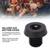 Alomejor Billiard Cue Rubber Bumper Pool Cue Block Butt Connected