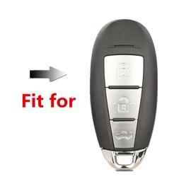 Happyit Zinc Alloy Car Key Case 360° Protection Fit for Suzuki Swift Sport SX4 S-Cross Maruti Ciaz Baleno Vitara Ignis Kizashi Car Accessories (A, Matte Color), Matte paint