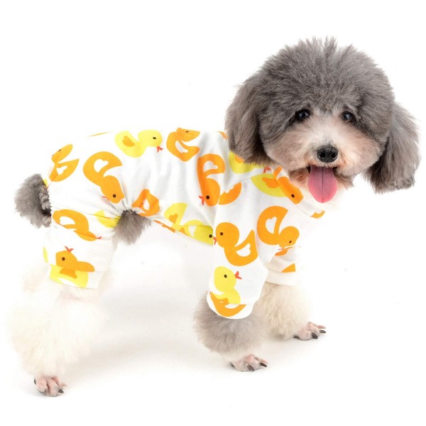 Zunea Small Dog Jumpsuit Soft Cotton Romper Puppy Sleeping Clothes
