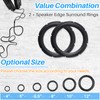 Kalevel 2 Pcs 12 Inch Speaker Surround Rings Rubber Repair