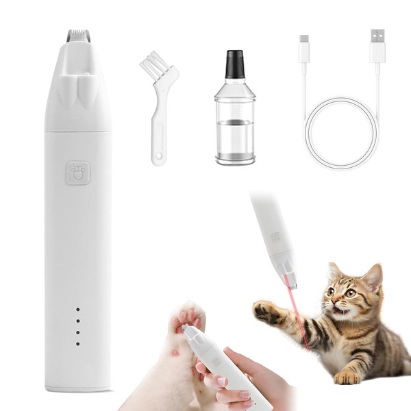 Anluomania Paw Trimmer for Dogs, Clippers for Dogs, Cats, USB