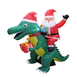 IMPACT CANOPY 513001013 Santa on Dinosaur Other Garden and Outdoor Equipment, Accessories, Green