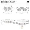6pcs Butterfly Button Pins for Jeans,Pants Waist Tightener Adjustable Detachable