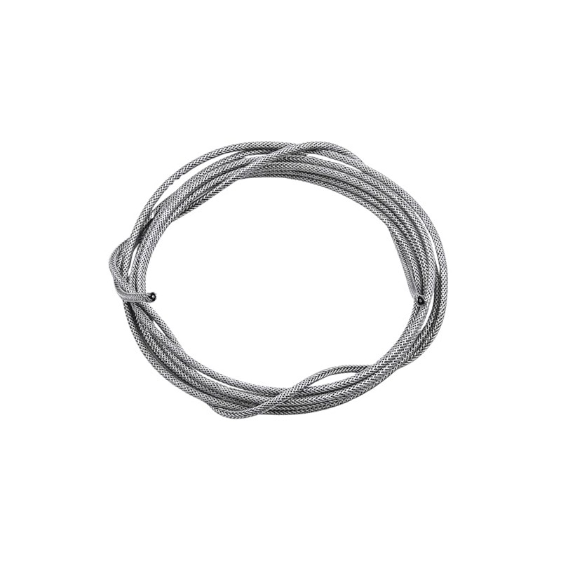 KHLESBY 20 Ft Braided Shielded Push-Back Cloth Metal Color Wire