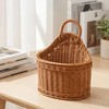 2 Pcs Hanging Wall Basket for Pantry Storage, Woven Wall