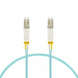SF Cable 12m LC/UPC-LC/UPC OM3 Multimode Duplex OFNR 2.0mm Aqua Fiber Optic Patch Cable