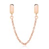 .925 Sterling Silver Stopper Safety Chain Bead Charm for European