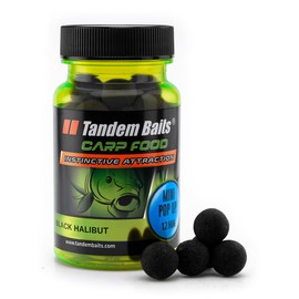Tandem Baits Carp Food Perfection Mini Pop-Up Black Halibut | Carp Pop-Ups | Carp Fishing Without Effort | Bait for Large Fish Fishing | Carp Accessories for Professionals & Hobby Anglers 12 mm 30 g