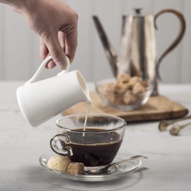 WM Bartleet & Sons 1750 T422 Straight Sided Jug, White,White,160ml