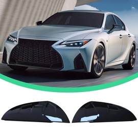 Mactoom Mirror Caps Covers Compatible with Lexus Is300/Is350/IS500 2021-2023 All Models Side Door Rearview Mirror Cap Trim Accessories (Gloss Black)