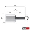 SOTECH Pack of 100 Floor Support for Drill Hole 3