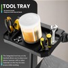XinSunho 4 Step Ladder, Foldable Handrail & Tool Tray Stool