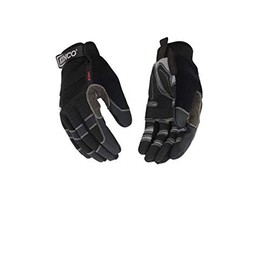 Kinco 2041 KincoPro Unlined General Medium Duty Synthetic Leather Glove with Black Back, Work, X-Large, Gray (Pack of 6 Pairs)