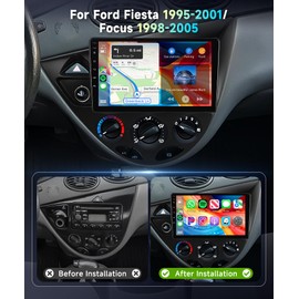 Car Radio Stereo for Ford Fiesta 1995-2001/Ford Focus 1998-2005 2+64G, 9" Touch Screen/Android 13/Wireless CarPlay/Android Auto/DSP EQ/GPS/WiFi/Bluetooth/FM/RDS/SWC/HD Backup Camera