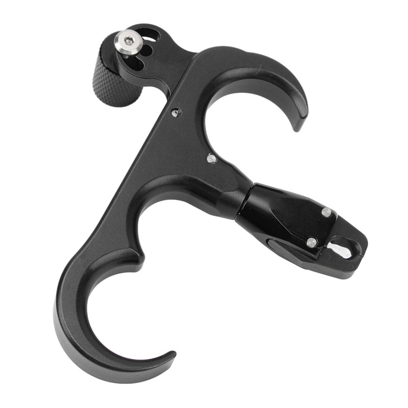 3 Finger Hand Held Bow Release Aluminum Alloy Thumb Release