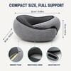 U-Shaped Memory Foam Travel Neck Pillow with Adjustable Velcro and