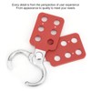 Lockout Hasp, 6 Holes Red Lock Hasp 10pcs for Industrial