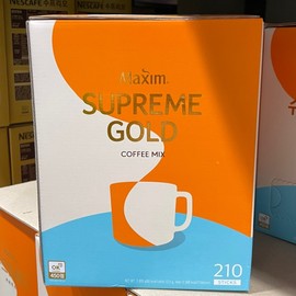 Dongseo Food Maxim Supreme Gold Coffee Mix 210 Pieces / 동서식품 맥심 슈프림골드 커피 믹스 210개입