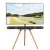 PUTORSEN Easel TV-Stand for 43-65-Inch Screens - Portable Swivel Tripod