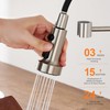 TIORIY with 15 Adapters Pull Down Kitchen Sink Faucet Head