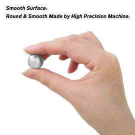 TOP-VIGOR 20Pcs 6mm Bearing Balls, Solid 304 Stainless Steel Ball G100 Precision Balls for Industrial Accessories, Bicycle Wheel, Skateboard Bearings