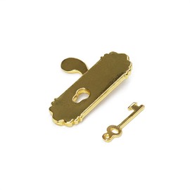 Odoria 1/12 Scale Miniature Door Knob Right Handle Dollhouse Accessories, Gold