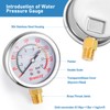 Water Test Pressure Gauge,2.5" Dial,0-200PSI/0-1.4MPA,with 1/4x 1/2 NPT and 1/4x