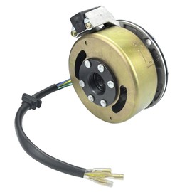 Magneto Stator Flywheel Rotor Kit,2 Coil Ignition Magneto Stator Kit for 50cc-125cc Dirt Bike ATV Quad Pro Buggy Moped Motorcycle,High Performance 6 Wire Copper Powersports Stators