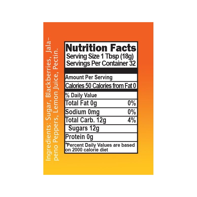 Beachsquatch Blackberry Jalapeno Jam, 20 ounce jar - 2 PACK
