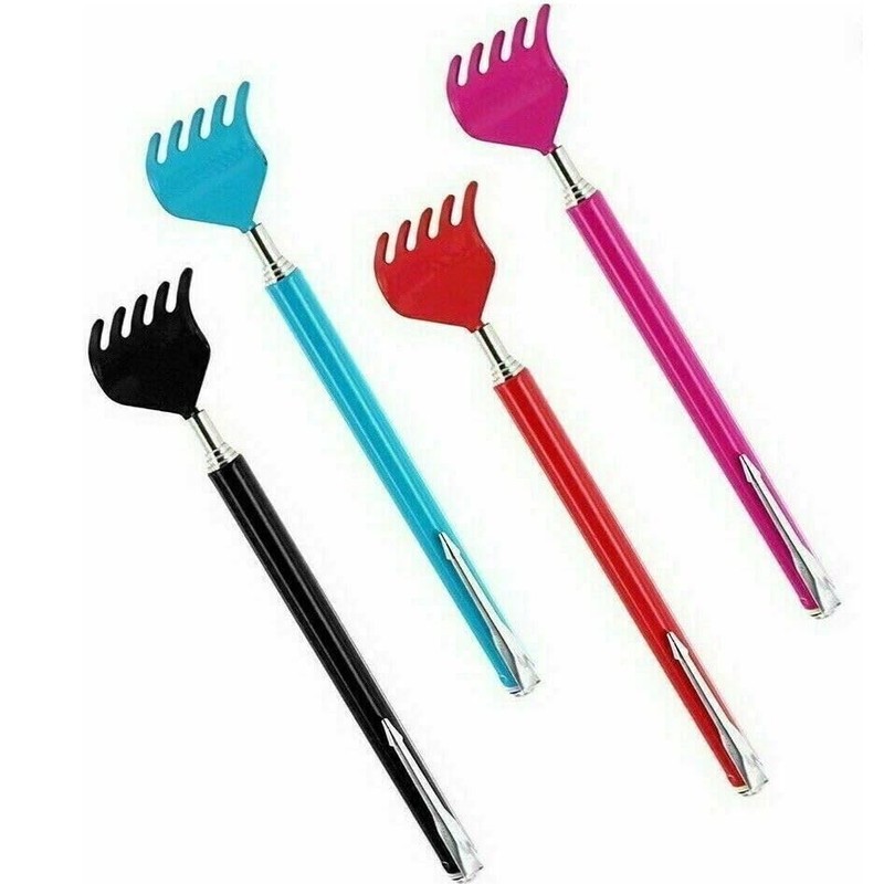 Back Scratcher, Stainless Steel Massager, Telescoping Scratching Tool, Portable Extendable