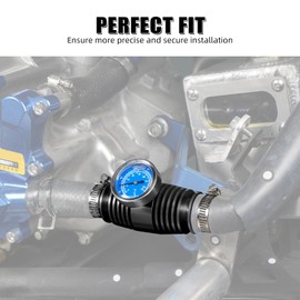 NICECNC Cooling Tool with Thermometer Compatible with Yamaha Raptor Rhino Grizzly 660 700, Blaster 200 YFS200, Compatible with Kawasaki Teryx/Brute Force 750, See Fitments Black