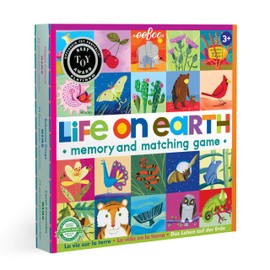 eeBoo: Memory and Matching Game - Life on Earth- 24 Pairs, Develops Recognition, Concentration, Memory & Vocabulary Skills, Age 3+