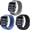 Harikiri Bands Compatible with Fitpolo smart watch IDW13/IDW16/IDW19,22mm Nylon Band