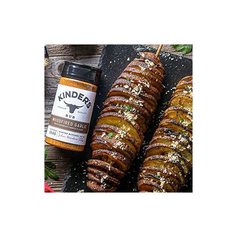 Kinder's Organic Woodfired Garlic Rub, Premium Quality Seasoning, MSG Free