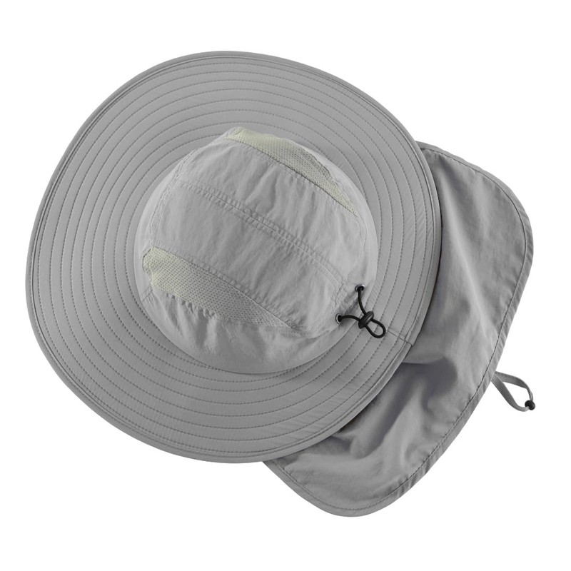 Connectile Outdoor Unisex UPF 50+ Wide Brim Safari Hat Summer