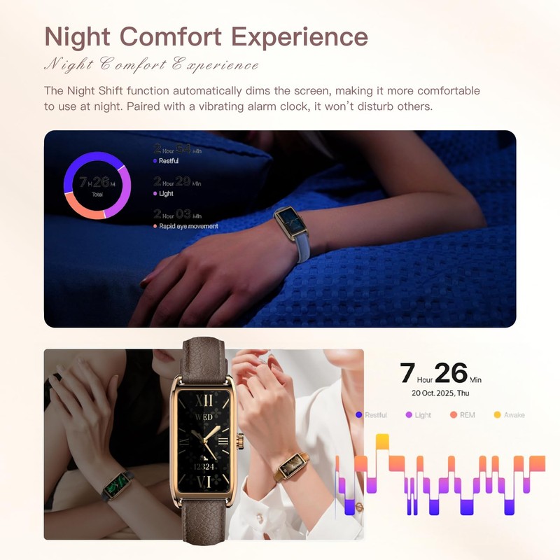 Elegant Smart Watch for Women Fitness Tracker with Step Counter