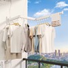CHAHUANV Clothes Drying Rack,Laundry Drying Rack, Drying Rack Wall Mount,Wall