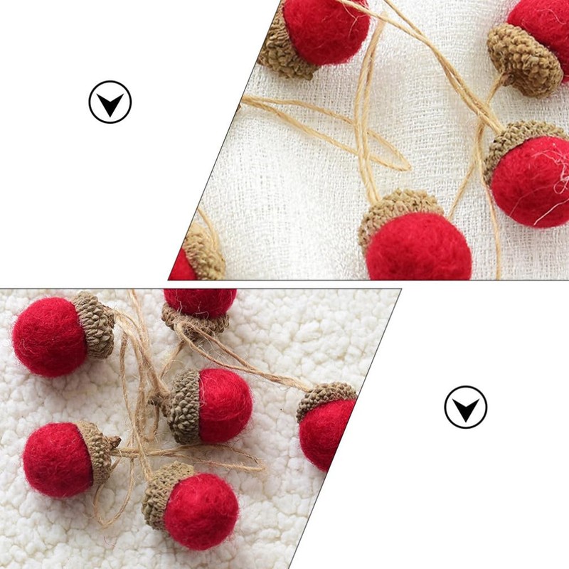 VICASKY Christmas Craft DIY Felt Ornaments Wool Tree Decoration Set