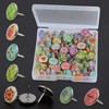 MWOOT Pack of 100 Decorative Push Pins, Fashion Pins Metal