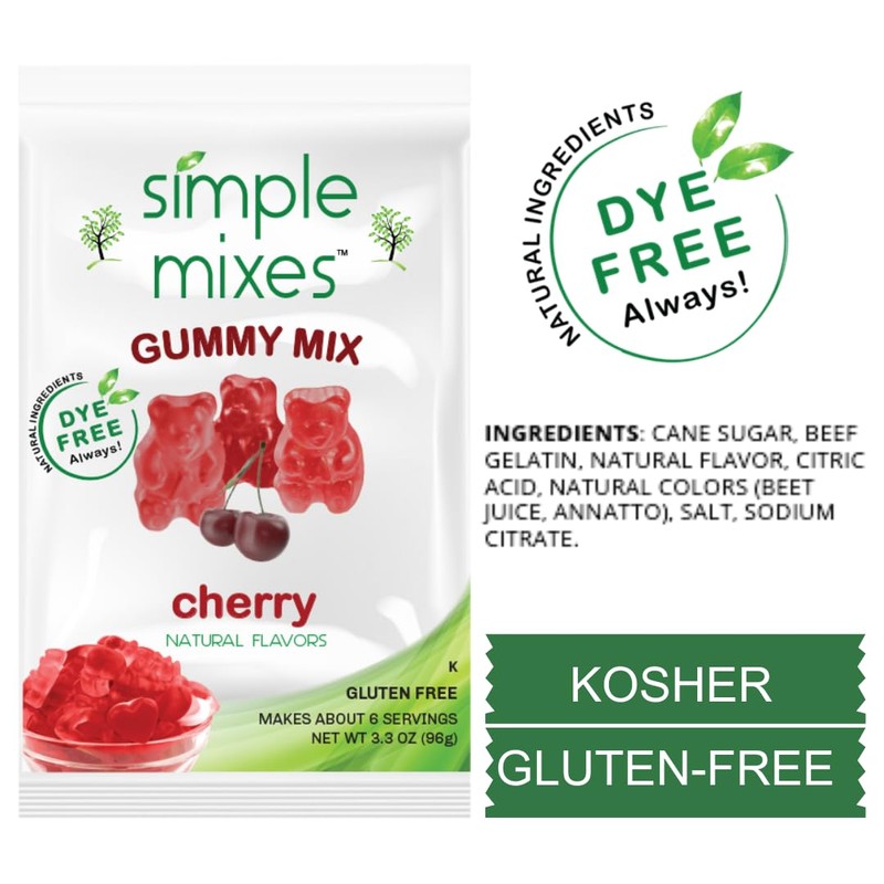 Simple Mixes Natural Gummy Mix, Healthy Snack, Dye-Free, No Gluten