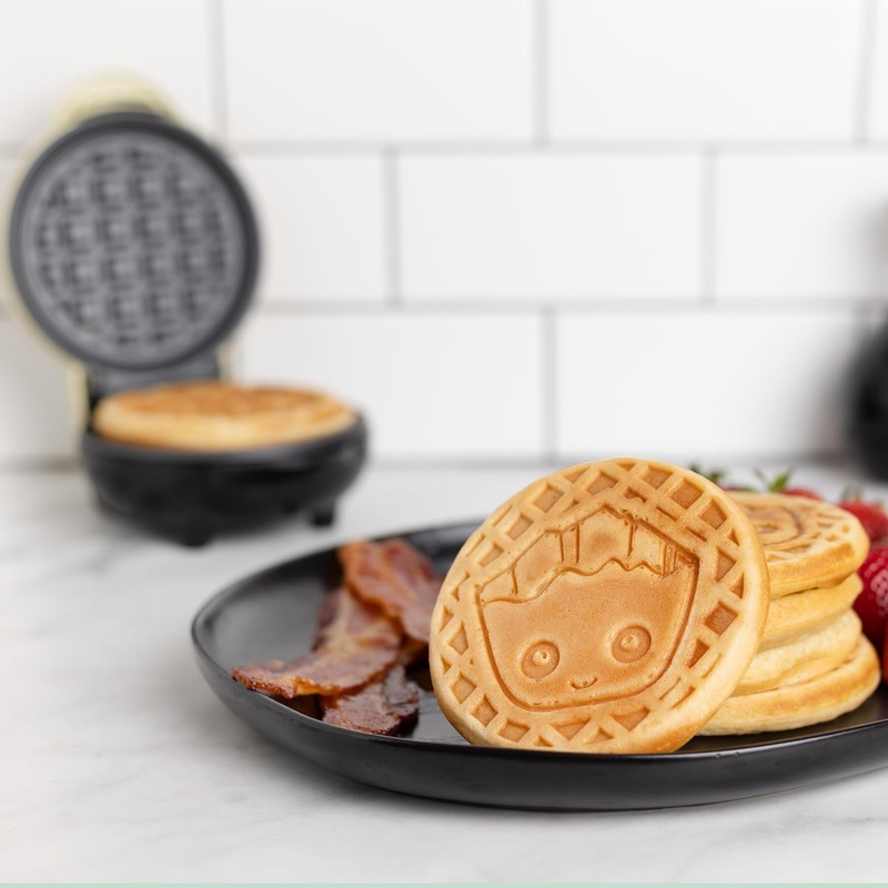 Uncanny Brands Groot Mini Waffle Maker - Cook With Your