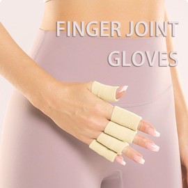 GZSYWZ 10 Pieces Finger Sleeves Support - Breathable Finger Compression Protectors Sleeve Thumb Brace Support Finger Guard Support for Basketball, Goalkeeper, Tennis, Baseball