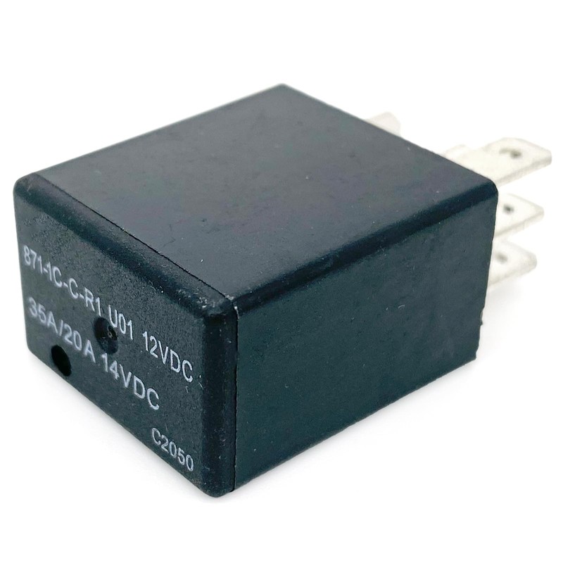 3-Pack 871-1C-C-R1 U01 12VDC Relay - 35A/20A 5-Pin SPDT Automotive