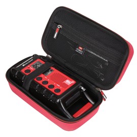FBLFOBELI Hard EVA Storage Case Compatible with Midland ER310/ER310PRO/ER210/ER300/ER50 Emergency Crank Weather AM/FM Radio, Portable Travel Container Bag (Case Only) (Red)