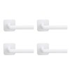 Baseball Hat Hanger Hook ABS Display Fixation Wall Mounted White