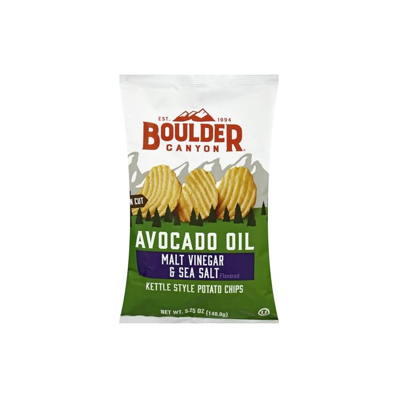 Boulder Canyon, Chips Potato Canyon Cut Avocado Oil Vinegar N