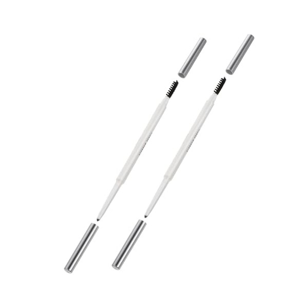 2Pcs Eyebrow Pencils with Brush Dual Ended Brow Pen for