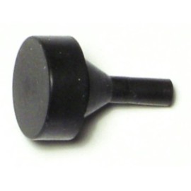 Unbranded .6" x .4" Black Rubber Ford & Chrrysler Bumpers (6 pcs.)